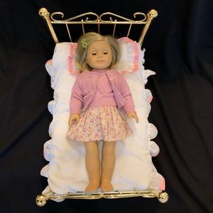 “Brass” Doll bed for 18” dolls (doll not included)